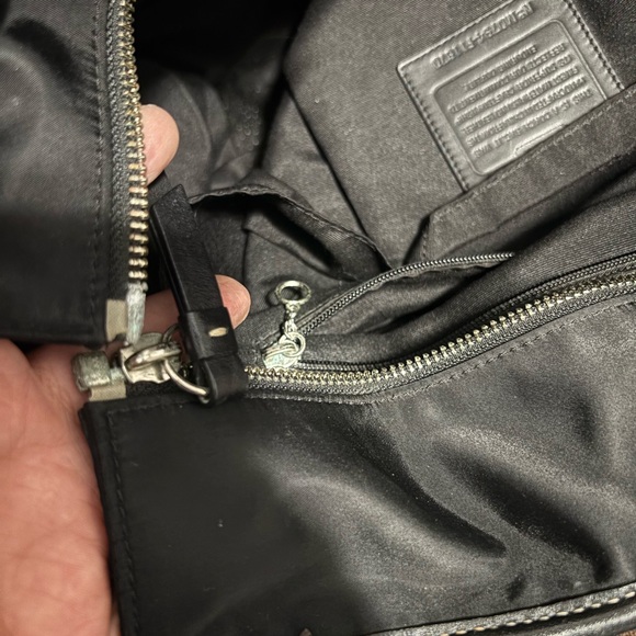 Coach Hampton Satin Black and Brown Sporty Bag - Picture 10 of 10